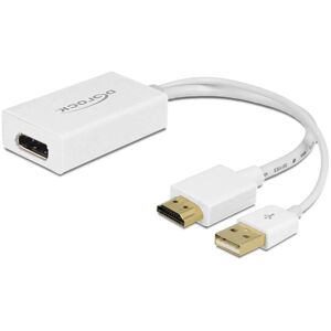 Delock Hdmi Til Displayport Adapter - 4k - Hvid