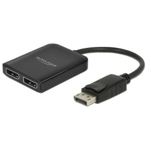 Delock Displayport 1.4 Splitter - 4k/60hz - 2 Vejs - Sort