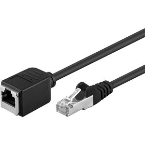 Cat 5e F/utp - Forlænger Kabel - Sort - 10 M