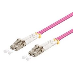 Fiber Optisk Lszh Kabel - Lc/lc 50/125 Μm Om4 - 1 M