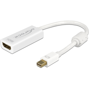 Delock Mini Displayport Til Hdmi - 4k - Hvid - 0.20 M