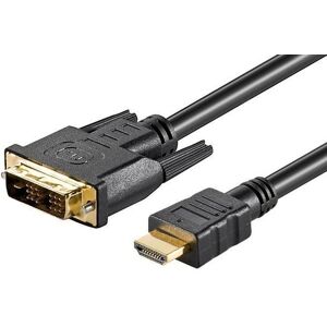 High Grade Dvi - Hdmi Kabel - Guldbelagt - 5 M