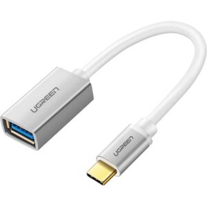 Usb-C Otg Adapter - Usb-C Han / Usb-A 3.0 Hun - Sølv