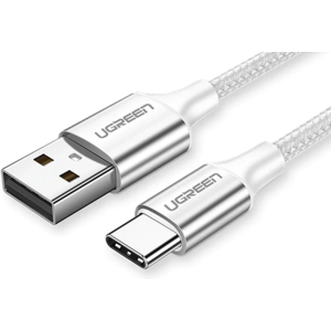 Premium Usb-C 3.1 Kabel - Nylon & Aluminium - Sølv - 2 M