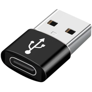 Usb-A 2.0 Til Usb-C 3.1 - Aluminium - Sort