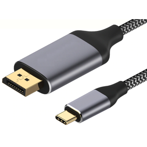 Usb-C Til Displayport Kabel - Uhd 4k/60hz - Aluminium - 1.2 M