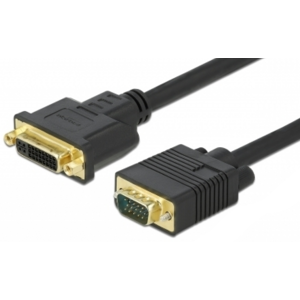 Dvi-I Hun Til Vga Han Kabel - 3 M