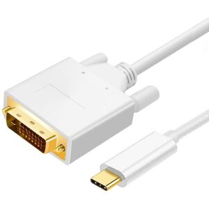 Usb-C Til Dvi Adapter Kabel - 2 M - Hvid