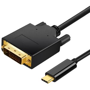 Usb-C Til Dvi Adapter Kabel - 1 M - Sort