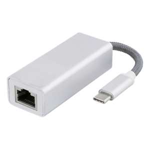 Usb-C 3.1 Netværks Adapter Kabel - 1 X Rj45 - Alu - Sølv