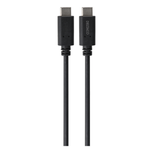 Deltaco Usb-C 3.2 Gen.2 Kabel - 5a/100w - Sort - 1 M