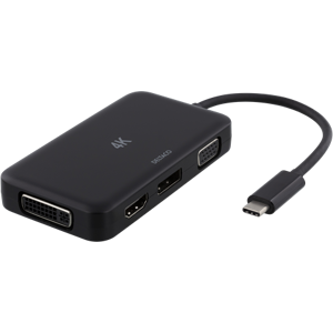 Usb-C Hub Hdmi/dp/dvi/vga - 4k - Sort