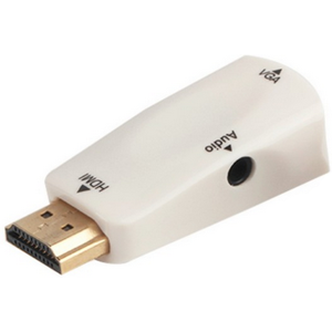 Hdmi Til Vga Adapter - Hvid