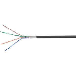 Cat 5e F/utp Udendørs Netværkskabel - Cca - Solid  - 100 Meter