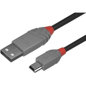 Lindy Usb 2.0 Kabel - Usb-A / Mini-B - Anthra Line - 5 M