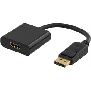 Displayport Til Hdmi Adapter Kabel - Sort