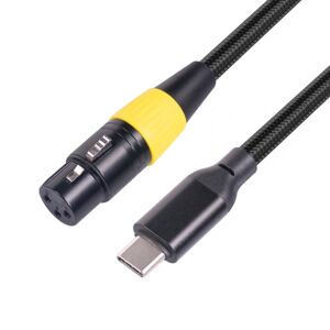 USB-C han til XLR hun mikrofon kabel Type-C XLR stereo lydadapter ledning 2M 3M til optager Smartphones bærbar