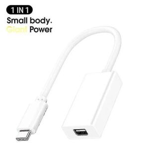 1x Thunderbolt 3 til Thunderbolt 2 Adapter Type C kabel Usb til Macbook Air Pro