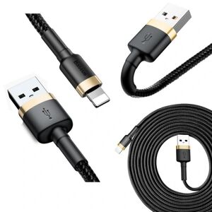 Baseus iPhone Hurtig opladning Lightning kabel til iPhone / iPad - 3m Black