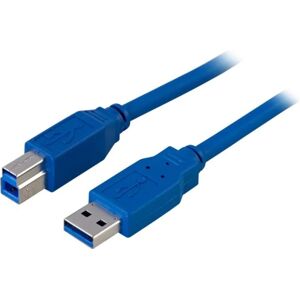 Deltaco USB <b>3.0</b> kabel, Type <b>A</b> han - Type <b>B</b>