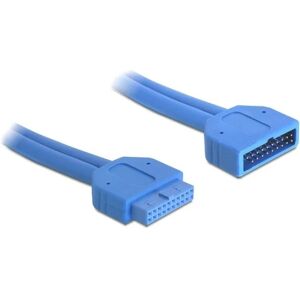 DeLOCK intern forlængerkabel til USB 3.0. IDC20 han - hun, 0,45m