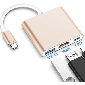 Type C-adapter, USB 3.1-hub (USB-C & Thunderbolt 3-port