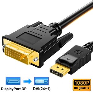 DP til DVI 24+1 kabel DisplayPort-adapter 1.8m