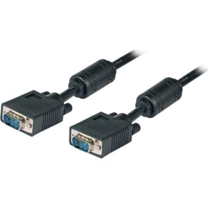 EFB Vga Kabel 20m Han/han 2 X Hd Dsub15 M/m, Sort  Sort