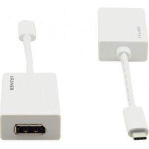 Kramer 4k Usb-C - Displayport (Hanko - Hun) -Adapterkabel, Hvid