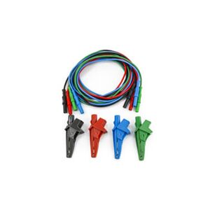 Ht-Instruments Kit 3021 4 Cables + 4 Cocodrilos Negro-Rojo-Verde-Azul  Kitgsc4