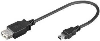 Cable Usb(A) 2.0 A Mini Usb(B) 2.0 Goobay 0.2M 95006