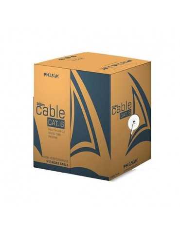 Cable Red Utp Cat6 Rj45 Phasak 305 Gris Phr 6301