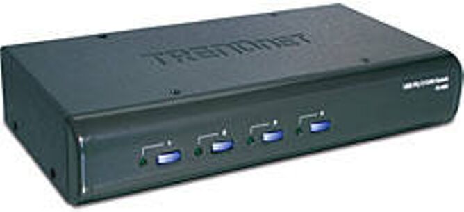 TRENDnet Adaptador TRENDNET TK-423K 4-Port USB / PS/2 KVM Switch Kit w/ Audio