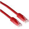 ACT Red 2 meter U/UTP CAT6 patch cable with RJ45 connectors