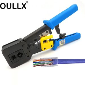 OULLX – pince réseau manuelle à sertir RJ45  pince à presser RJ12 cat5 cat6 8p8c  dénudeur de câble