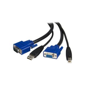 StarTech.com Câble pour switch KVM USB VGA de 3 m - 3 m - USB - USB - VGA - Noir - USB A + VGA ()