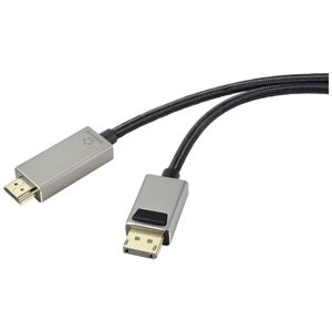 - DisplayPort / hdmi Câble adaptateur Fiche mâle DisplayPort, Fiche mâle hdmi-a 1.00 m noir uhd 8K @ 60 Hz, uhd