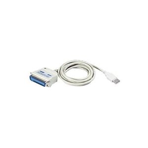 ATEN Technology Adaptateur USB 1.1 ATEN UC1284B - [1x Centronics femelle - 1x USB 1.1 type A mâle] - 1.80 m - blanc - Publicité