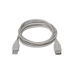 Nanocable Nano Cable 10.01.0203 - Câble rallonge USB 2.0, mâle-femelle, Beige, 1.8mts - Publicité