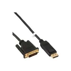 InLine - Câble adaptateur - DisplayPort (M) pour DVI-D (M) - 1.5 m - support 1080p - noir - Publicité