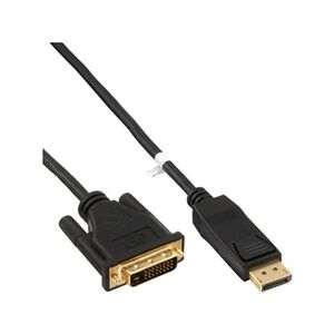 InLine - Câble adaptateur - DVI-D (M) pour DisplayPort (M) - 30 cm - support 1080p - noir - Publicité