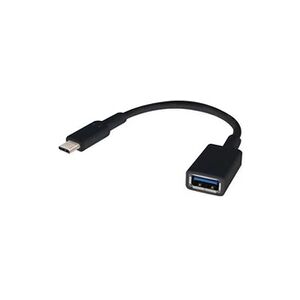 Renkforce Câble USB USB 3.2 Gen1 (USB 3.0) USB-C mâle, USB-A femelle 0.15 m noir avec fonction OTG, contacts dorés RF-4455819 - Publicité