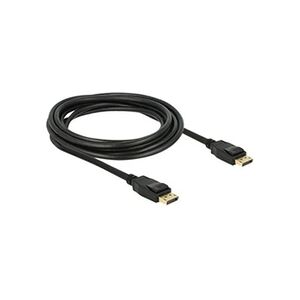 Delock - Câble DisplayPort - DisplayPort (M) pour DisplayPort (M) - 3 m - verrouillé - noir - Publicité