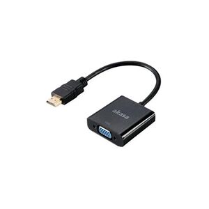 Akasa - Adaptateur vidéo - HDMI mâle pour HD-15 (VGA) femelle - 20 cm - Publicité