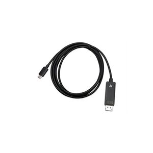 V7 - Câble adaptateur - USB-C (M) pour DisplayPort (M) - Thunderbolt 3 / DisplayPort 1.4 - 2 m - support pour 8K30Hz - noir - Publicité