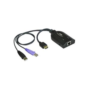 GENERIQUE ATEN KA7168 - Adaptateur clavier / vidéo / souris (KVM) - USB, HDMI (M) pour RJ-45 (F) - Publicité