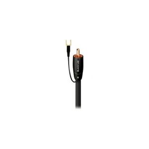 Audioquest Black Lab - Câble de subwoofer - RCA mâle pour RCA mâle - 12 m - rayures noires/blanches - Publicité