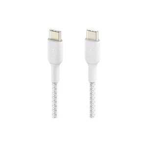 Belkin BOOST CHARGE - Câble USB - 24 pin USB-C (M) pour 24 pin USB-C (M) - 1 m - blanc - Publicité