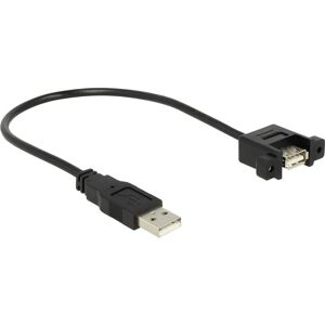 Câble adaptateur D-Tap (mâle) vers 2x USB (femelle) pour appareil photo -  1,8 m noir