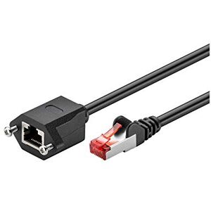 goobay 77560 CAT 6 Rallonge, F/UTP, Noir, 2m Longueur - Publicité